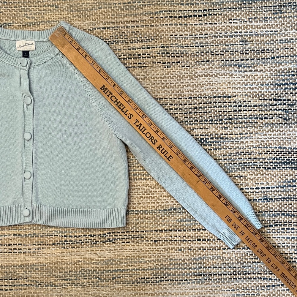 Universal Thread Pale Blue Cropped Button-Up Card… - image 5